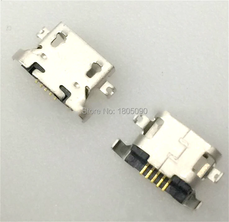 100vnt Micro USB 5pin sunkiųjų plokštė 1.27 mm, be garbanoti pusėje Female Jungtis lenovo A850 Mini USB Lizdas