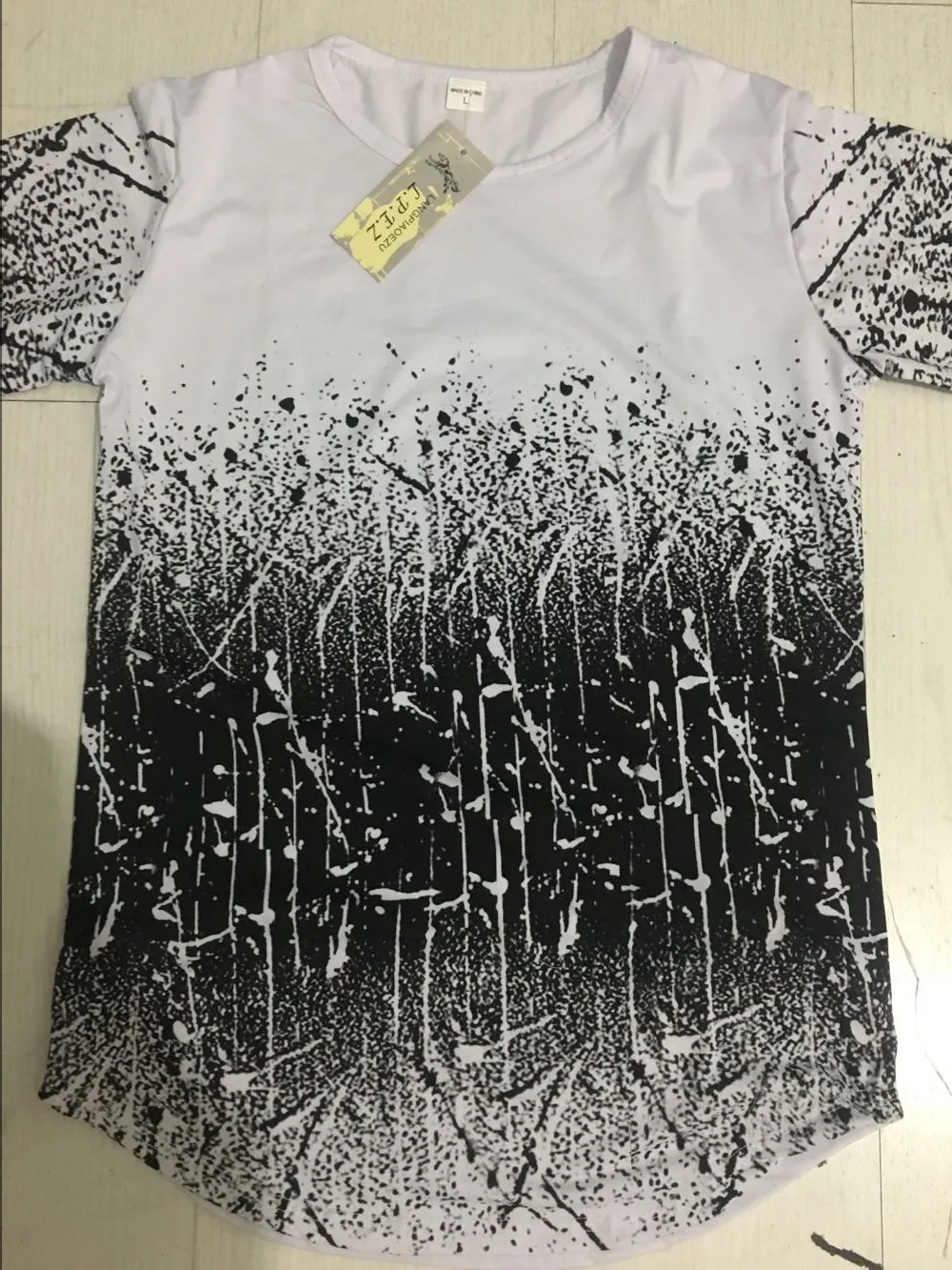 2019 ROUYHUAL Nauji Aukštos kokybės prekės 3D vyrų T-shirt atsitiktinis trumpas rankovės o-kaklo mados spausdinti medvilnės marškinėliai vyrams tees marškinėliai