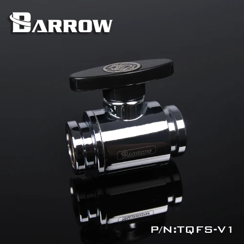 Barrow TQFS-V1 Black / Silver / White G1 / 4 MINI Dirbti Dvigubai Vidaus Sandarinimo Rutulinis Vožtuvas, Plastikinė Rankena, Žalvario Įstaiga