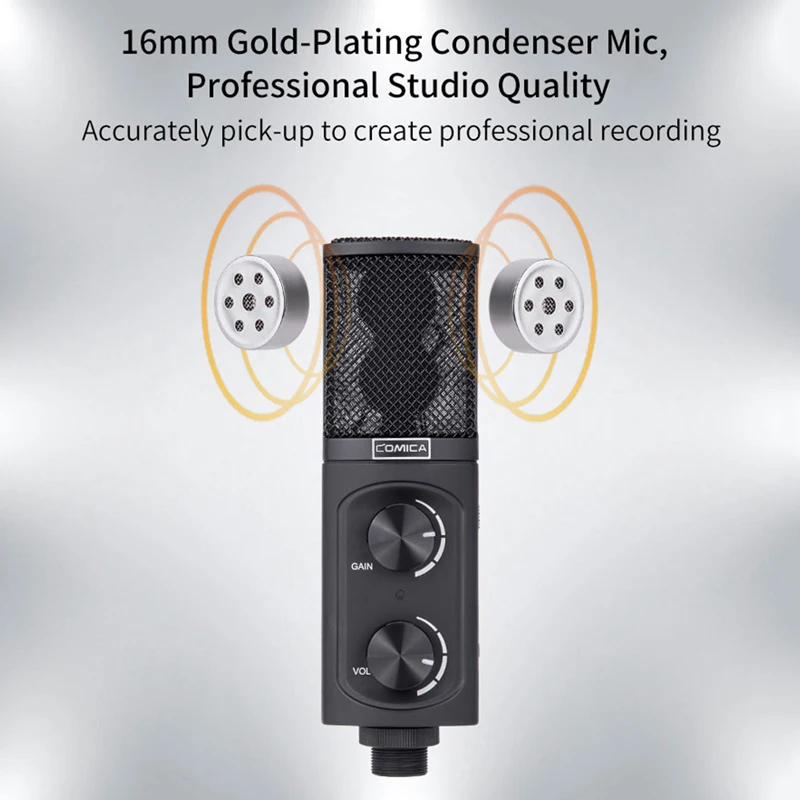Comica STM-USB studija Mikrofonas, USB Cardioid Kondensatoriaus Mikrofonas profesionalų, skirta 