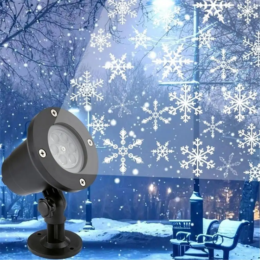 Snaigės Projektoriaus Šviesos Super Šviesus Kalėdų Led Lazerio Šviesos Lauko Vejos Projekcija LED Lempos Vandeniui Kraštovaizdžio Dekoras