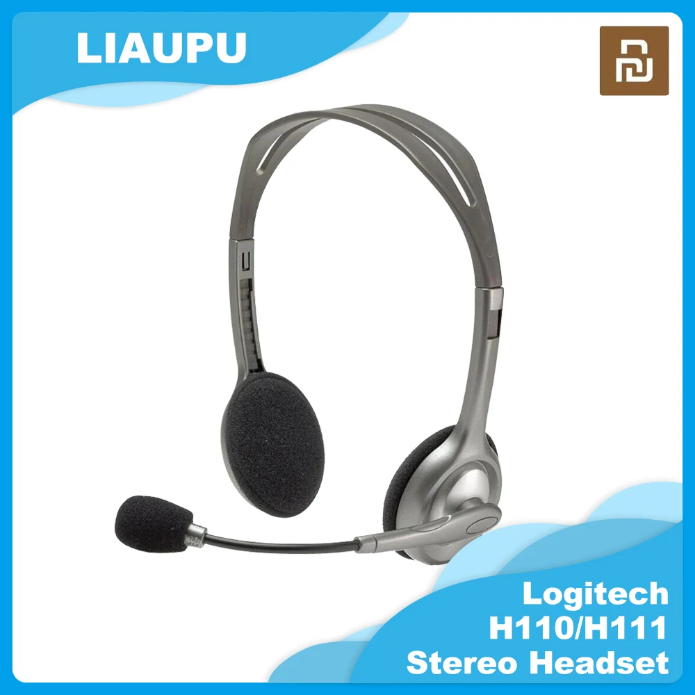 Logitech H110/H111 Laidines Ausines Ausinės, Stereo Ausinės su Mikrofonu 3.5 mm Žaidimų Muzika Skambina Pokalbių už Prieinamą kainą
