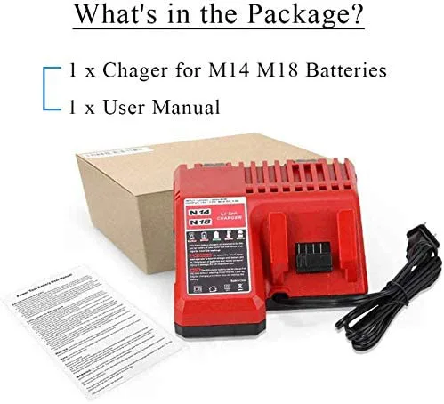 18V Power Tool Ličio Baterijos Kroviklis Pakeitimo Milwaukee M18 48-11-1815 48-11-1820 48-11-1840