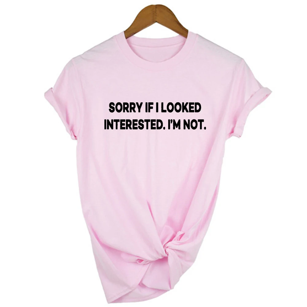 Atsiprašau, Jei aš Ieškoti Domina, aš nesu Laiškas Spausdinti Moterų Juokinga Tee Tumblr Drabužių Grunge Mados Viršūnes Vasaros Streetwear T Shirts