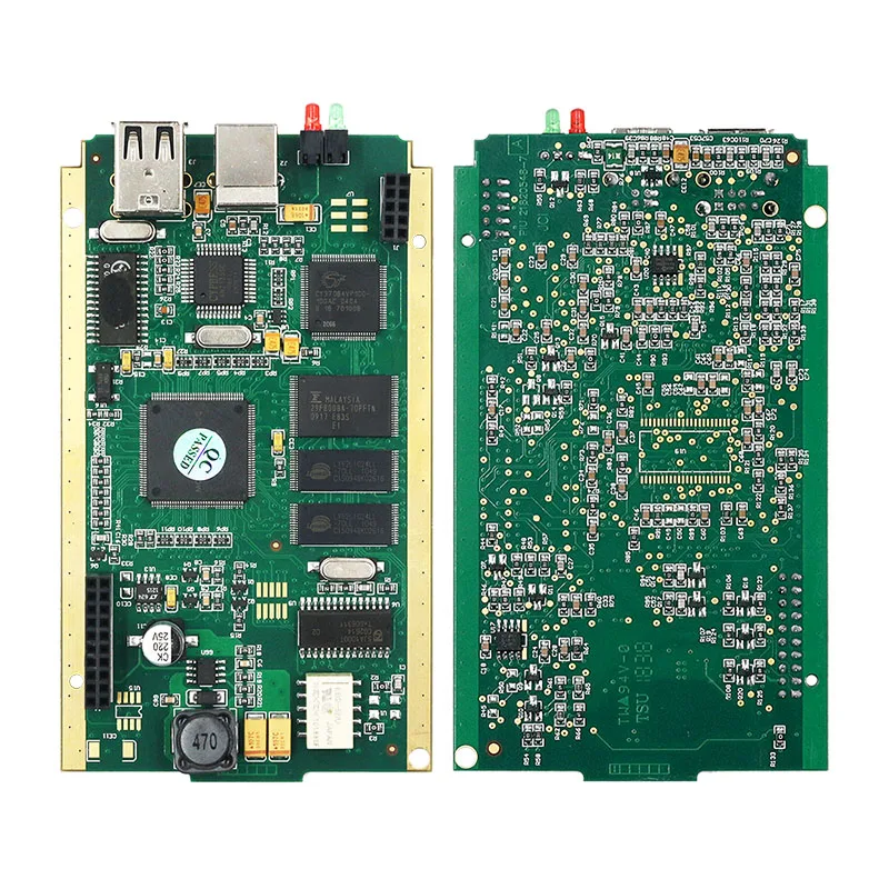 Naujausias Gali Įrašo V202 Visą Chip Žalia PCB CYPRESS AN2135SC Visą Chip Diagnostikos GALI Įrašo V200 OBD2 Sąsaja Skaitytuvas Gali Klipas