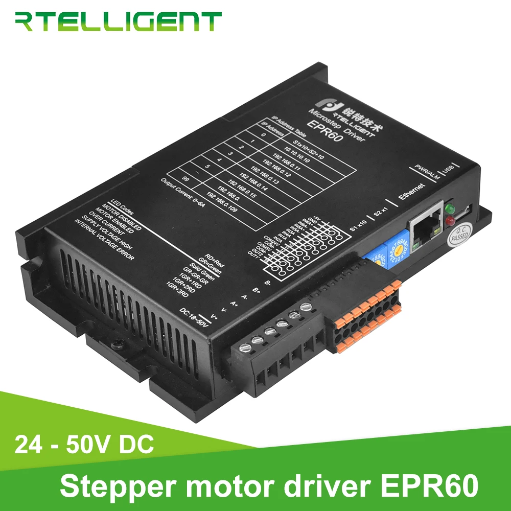 Rtelligent Nema 23 24 Stepper Motor Driver Ethernet Fieldbus EP Serijos Priimti MODBUS/TCP Protokolas Suderinamas su 10M/100 bazinių punktų