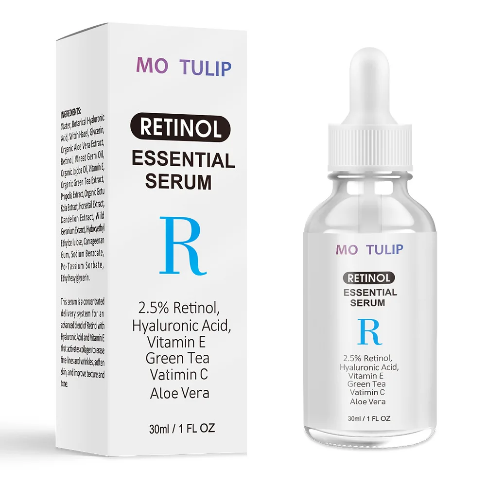 Mo tulpių 2VNT retinolis drėkinamasis veido kremas retinolis serumas anti-aging veido, akių srityje vitamino e, žaliosios arbatos veido kremas-serumas