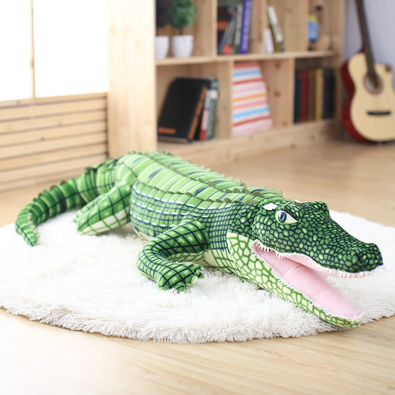 90-165cm iškamša Realiame Gyvenime Aligatorius Pliušinis Žaislas Modeliavimas Krokodilas Lėlės Kawaii Ceative Pagalvę Vaikams Kalėdų Dovanos