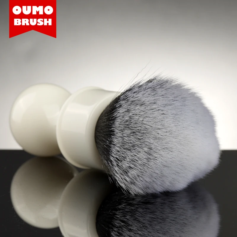 OUMO-Balta Dervos skutimosi šepetėlis su Superfine smokingas sintetinių