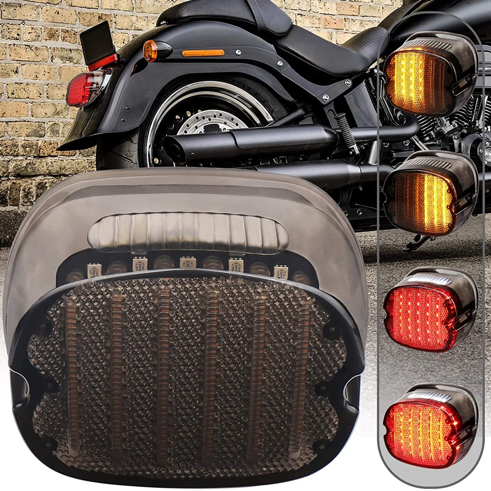 1 vnt. LED Uodegos šviesos-Harley Sportster Dyna Electra Glide Kelių Karalius Low Rider Sportster Softail Naktinis Traukinys