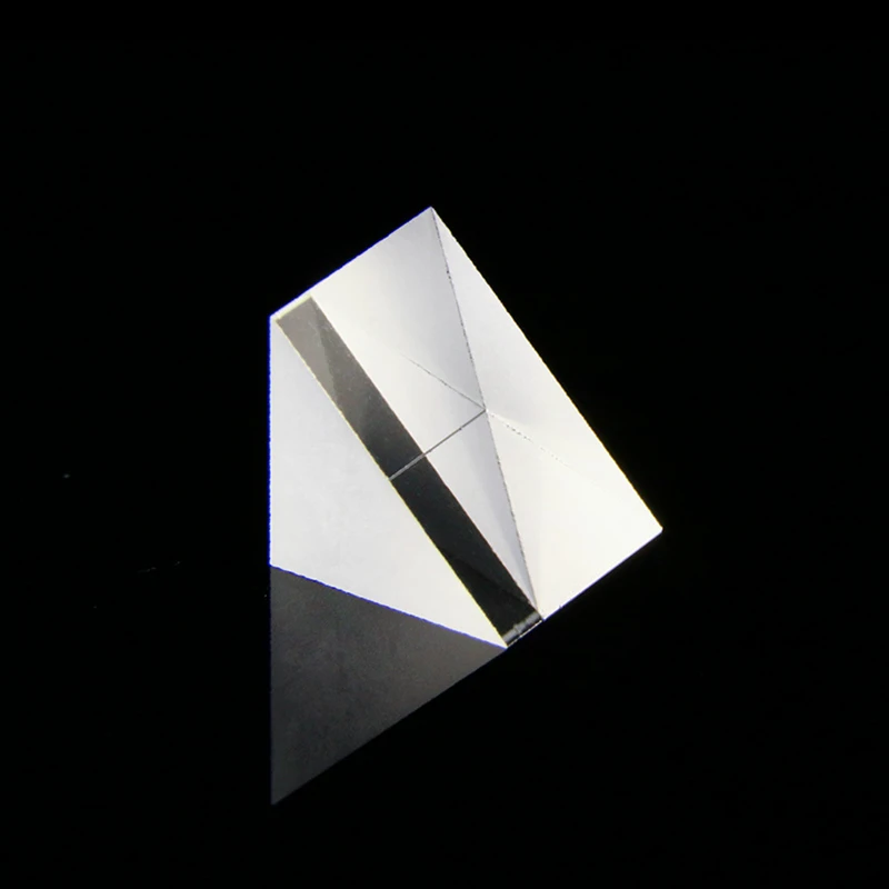 9*9*9 mm, padengtas trikampė prizmė Gamina K9 medžiagos optinio stiklo stačiu kampu atspindintis prizmę dideliais kiekiais