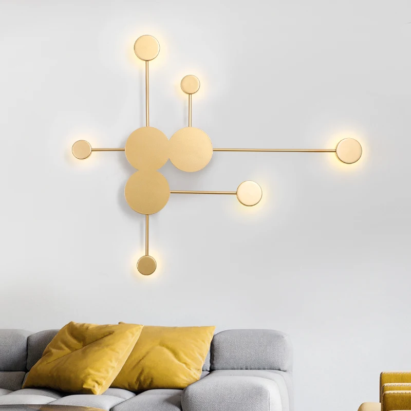 Juodojo Aukso šiaurės šalių sienos lempa, Virtuvės, Valgomojo, Miegamojo lovos pusėje sienos lempos patalpų namuose, minimalistinio dizaino arandelas para parede