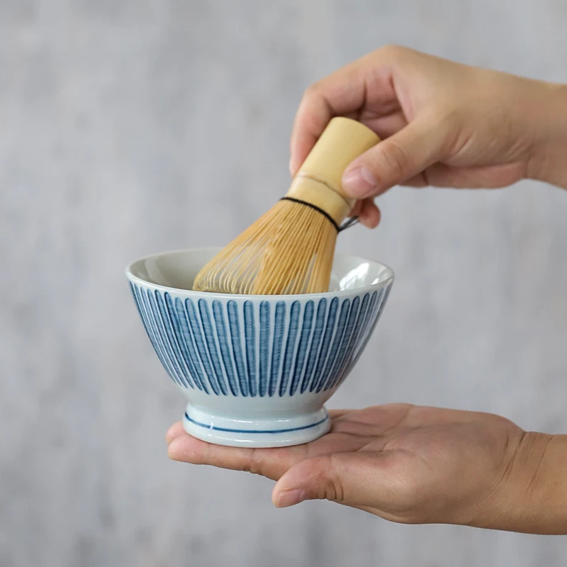 LUWU tradicinių matti nustatyti bambuko matti scoop ceremic matti dubenyje suplakite savininkų japonų arbatos rinkiniai