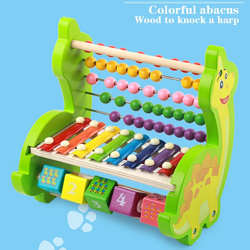 Mediniai Skaičiuoklė Stovo Žaislai Vaikams Ankstyvo Mokymosi Montessori Numerių Skaičiavimo Švietimo Vaikai Trankyti kselofonu Žaislai Dovana