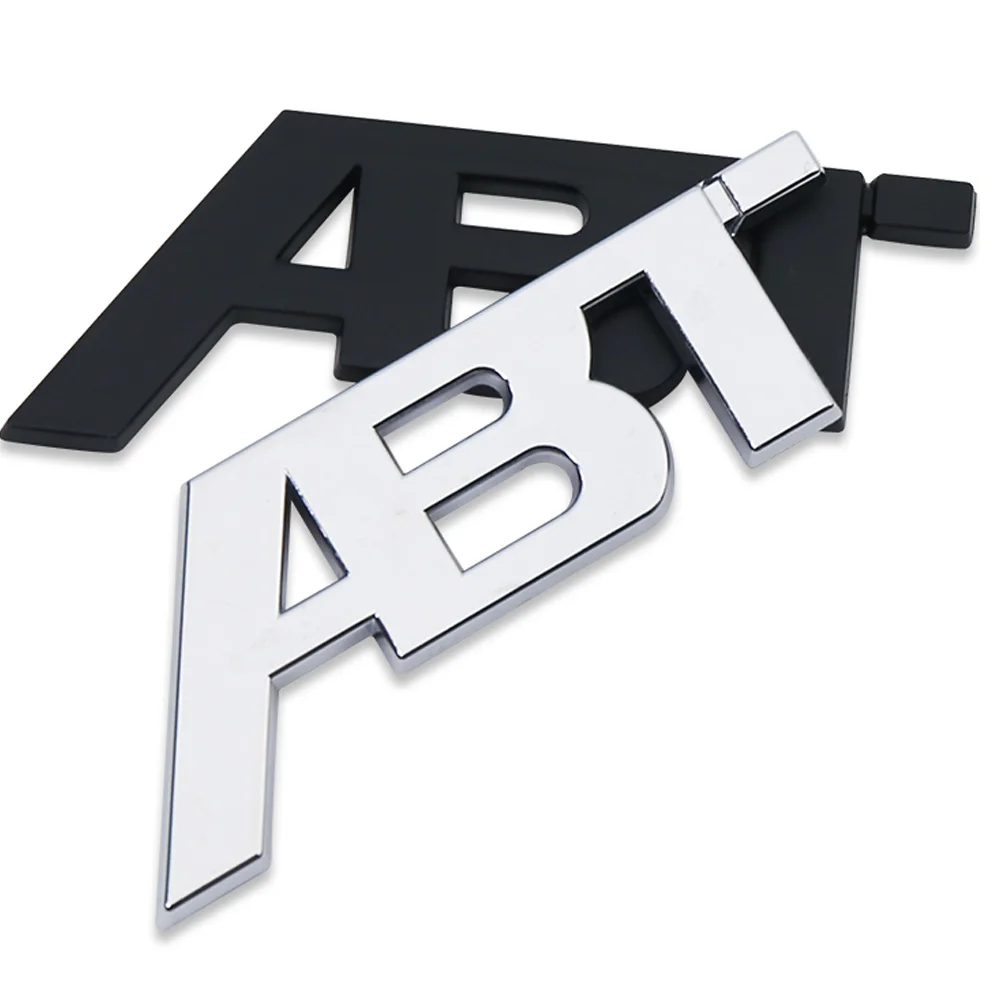 Emblema už ABT Automobilių Stiliaus Galiniai Kamieno bagažinės atidarymas Logotipas Sparno Pusėje Ženklelis Lipdukas Audi VW A3 A4L A5 A6L A7 