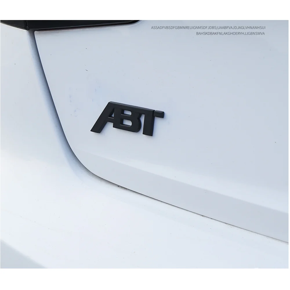 Emblema už ABT Automobilių Stiliaus Galiniai Kamieno bagažinės atidarymas Logotipas Sparno Pusėje Ženklelis Lipdukas Audi VW A3 A4L A5 A6L A7 
