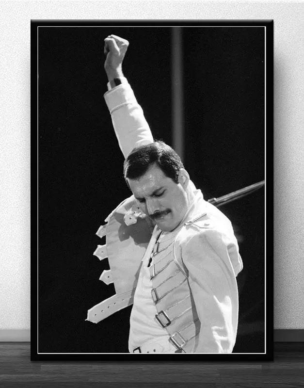 Freddie Mercury 1986 Karalienė Legendery Dainininkas Star Sienos Nuotraukas Gyvenimo Kambario Sienos Plakatas Aliejaus tapybai Namų Dekoro Tapyba