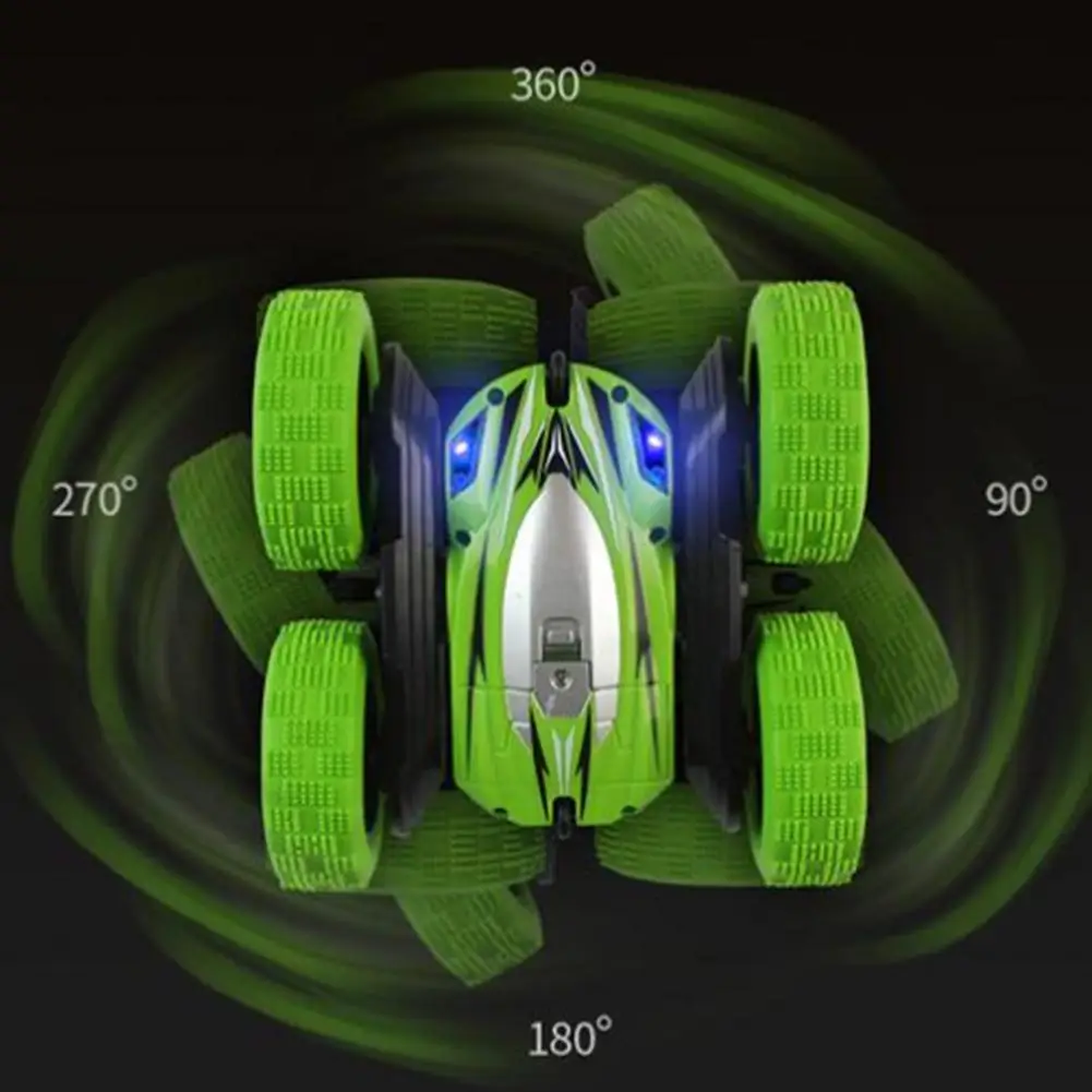 1:24 Nuotolinio Valdymo Automobilio 360 Laipsnių Sukimosi Stunt Drift Sunkvežimio Modelis Su LED Tolimosios Šviesos Vaikams