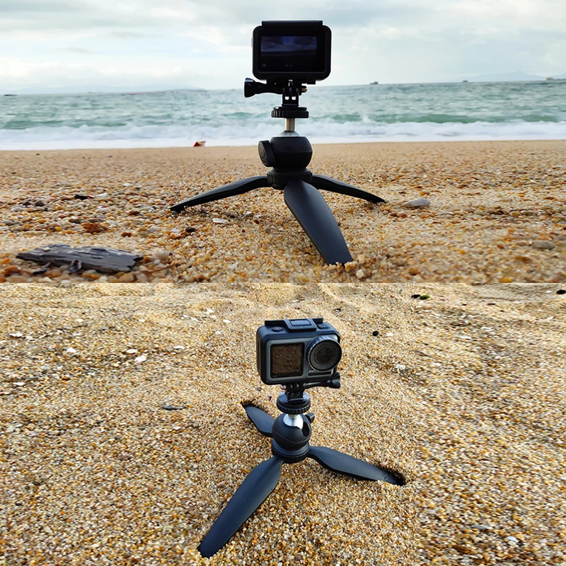Nešiojamų Mini Trikojis Stovas su 360 Sukimosi BallHead Vlog Telefono Trikojo Selfie Stick 
