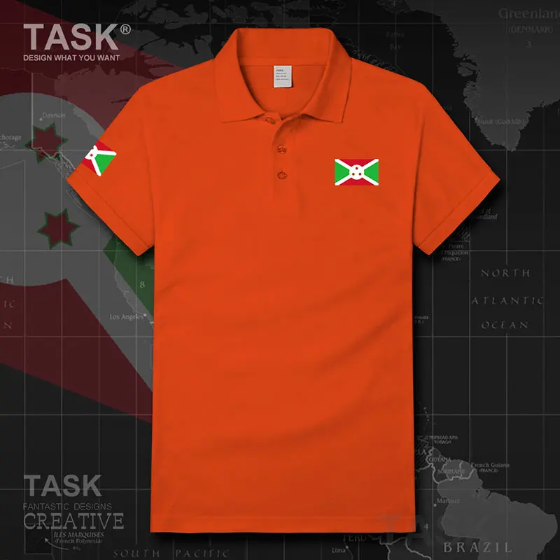 Armijos Burundis Burundžio Rytų Afrikoje BDI BI trumpomis rankovėmis Polo shirtscotton atsitiktinis Kvėpuojantis Slim Fit Aukštos Kokybės Verslo marškinėliai