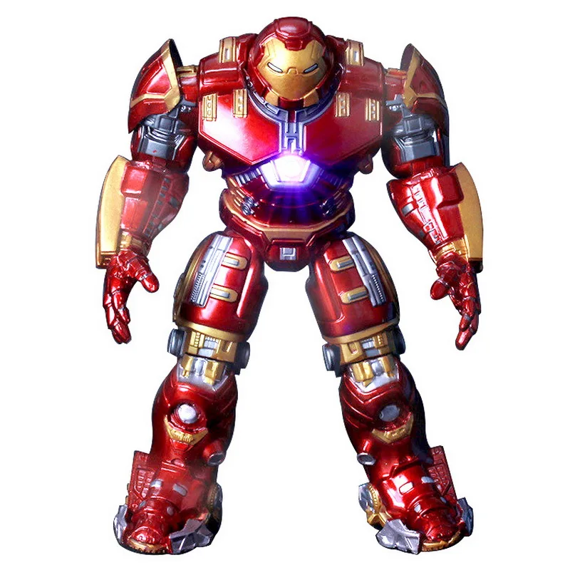 2018 Marvel Keršytojas 3 Geležinis Žmogus Hulkbuster Šarvai Sąnarių Kilnojamojo lėlės Ženklas Su LED Šviesos PVC Veiksmų Skaičius, Surinkimo Modelis Žaislas