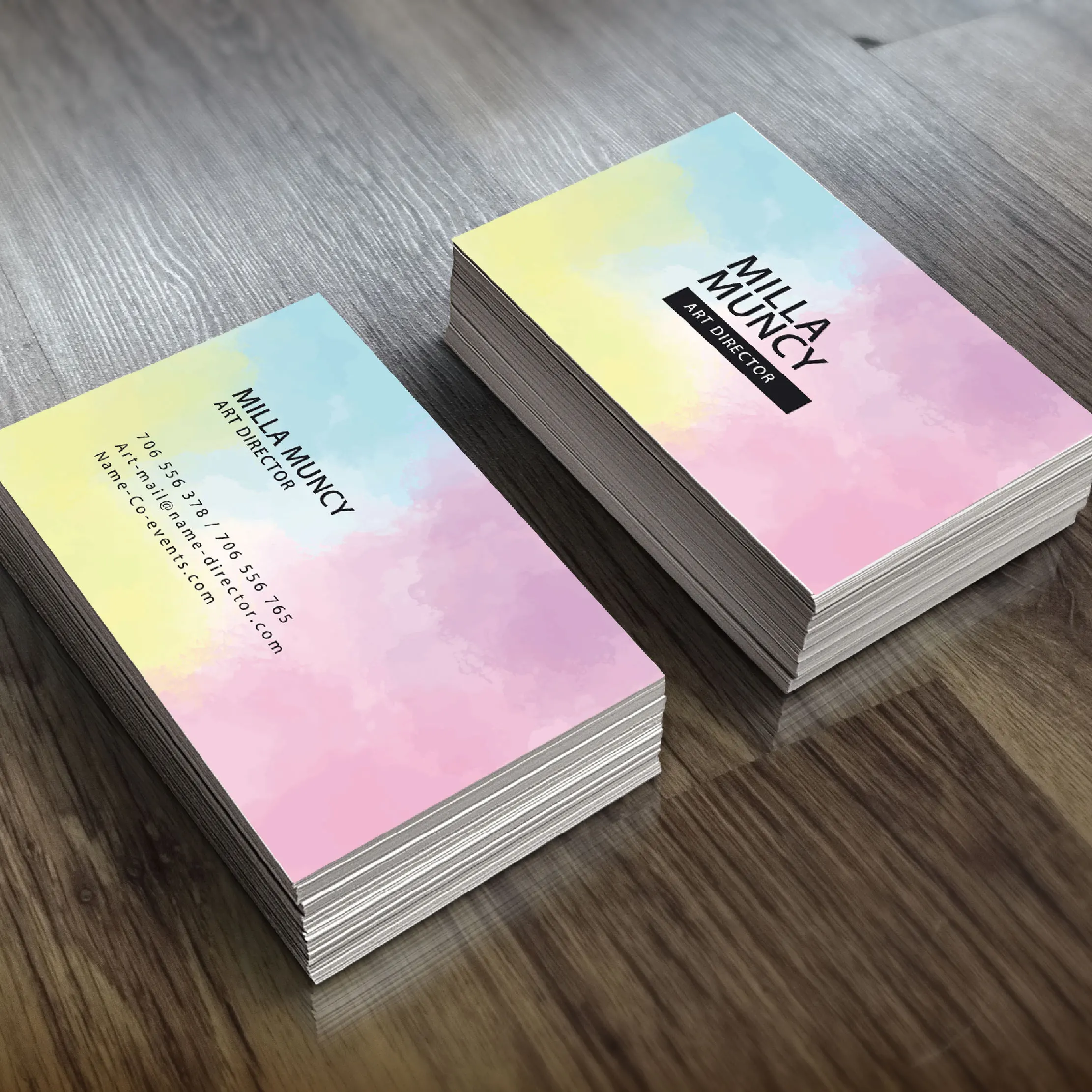 100 vizitinių kortelių individualų greitai ir profesionaliai gaminti high-end atmosferos kvadratinės užapvalintais dvipusis spalvotas spausdinimas