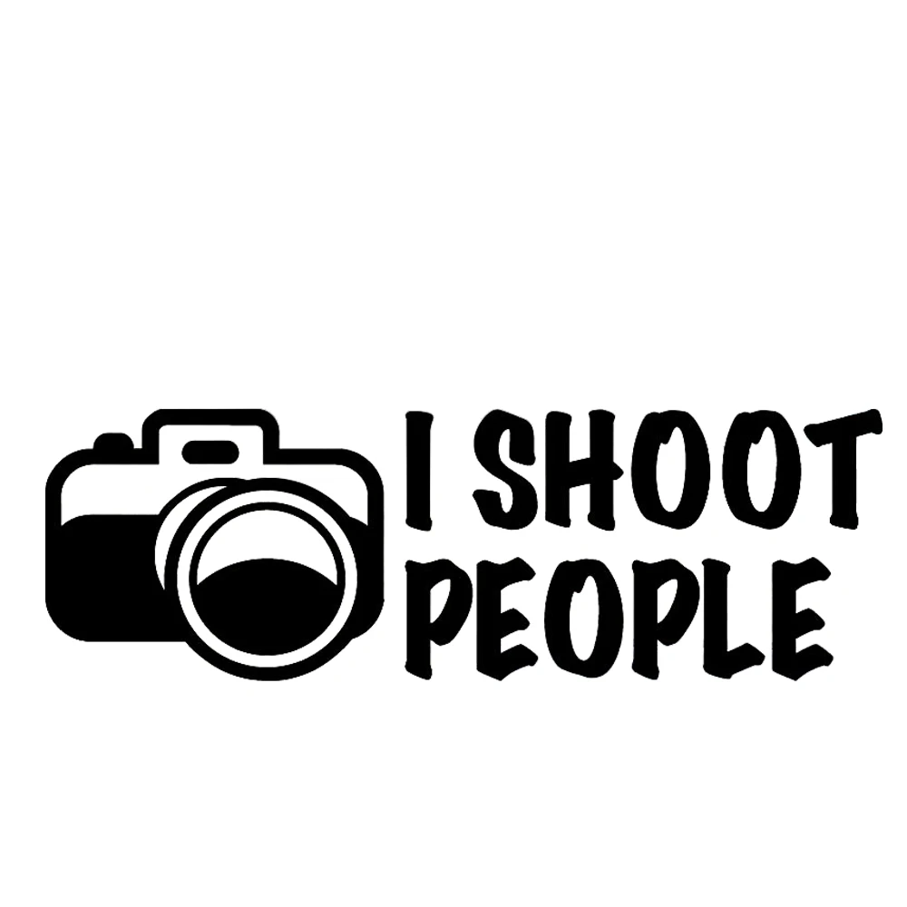 Aš Šaudyti Žmonių Fotografas Humoro Kamera Vinilo Mirti-Sumažinti Lipdukas Lipdukas Languotas Šaligatvio Stiklų Lipdukas