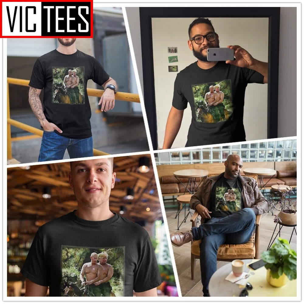 Vyrai Putinas T Shirts Geriausiais Draugais Koziris Putinas T-Shirt 100 Procentų Medvilnės Marškinėliai, Juokinga Streetwear Grafinis Vyras Marškinėlius