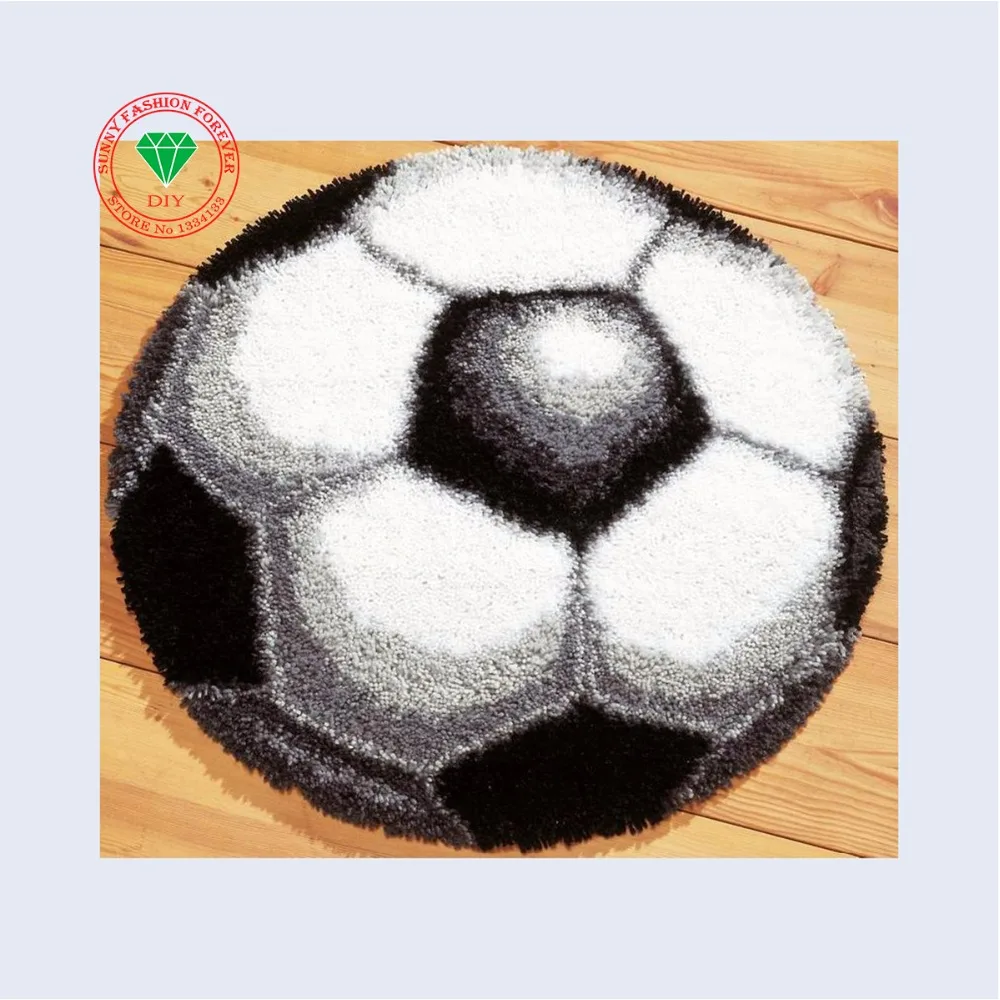 Rankų darbo kilimų Mezgimo adatos Liežuvėlis kablys kilimas rinkiniai kryželiu Kilimų siuvinėjimo rinkiniais, siuvinėjimo dygsniai sriegis Futbolo