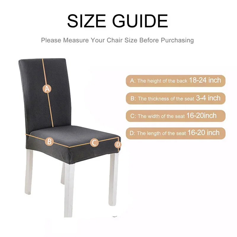 Kėdė Padengti Ruožas Kėdė Padengti Valgomasis Kėdė Padengti Sofos ir Foteliai Padengti Spandex Padengti Biuro Kėdė, 8 Spalvos
