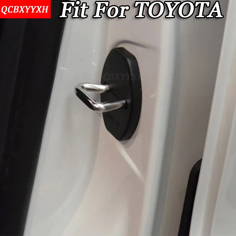 QCBXYYXH 4pcs/set Automobilių Durų Užraktas Apsauginis Dangtelis Auto Dekoratyviniai Aksesuarai Toyota Corolla Camry Highlander Vios RAV4 Prado