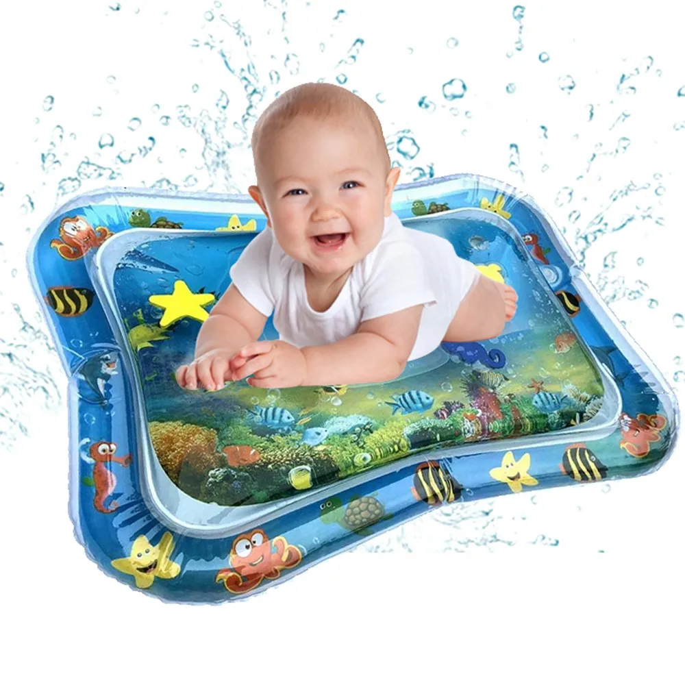 Kūdikiams, Vaikams, Vandens Žaisti Mat Žaislai, Pripučiami tirštėti PVC kūdikio Pilvukui Laiko Playmat Bamblys Veiklos Žaisti Centro vandeniu kilimėlis Baby#5