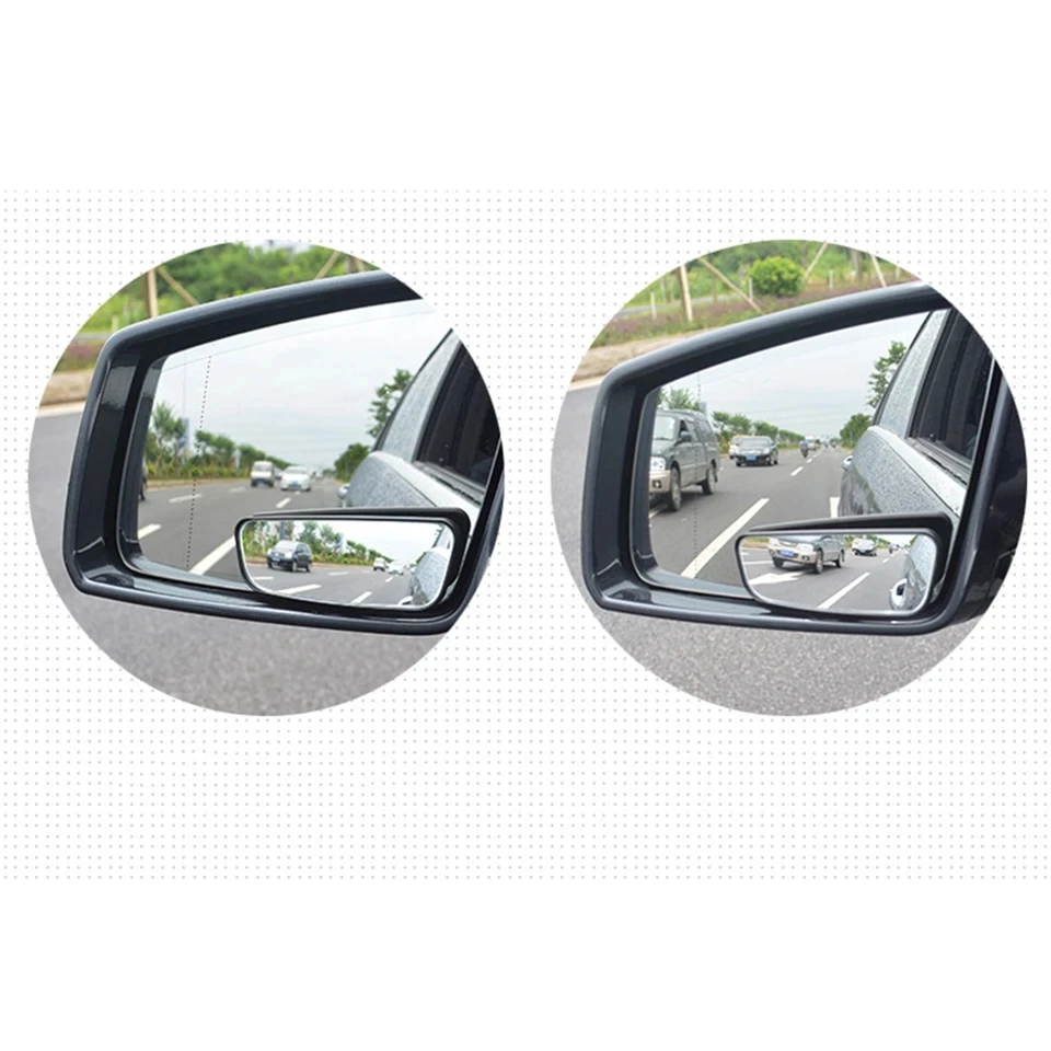 1 Pora aklojoje Veidrodžių Plataus Kampo Veidrodis 360 Laipsnių Reguliuojamas Išgaubti išoriniai Veidrodėliai, Automobilių veidrodėliai Visiems Universalios Transporto priemonės