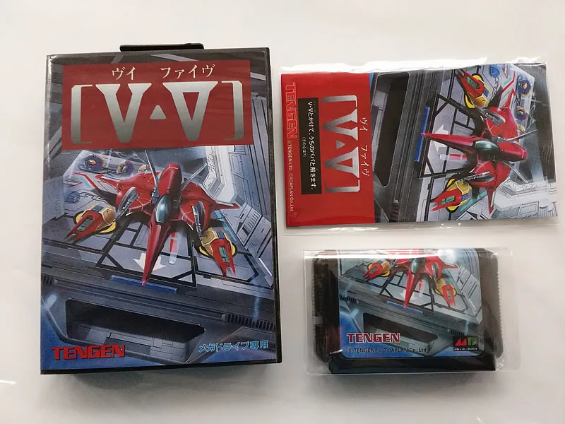 MD Žaidimas : V V Penkių ( Japonija Versija!! dėžutė+instrukcija+kasetė!! )