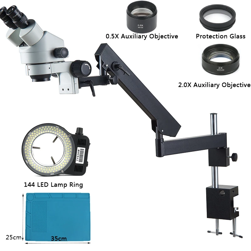 Išryškinti Rankos Apkabos, Stovėti 3,5 X-90X Zoom Stereo Binokulinis Mikroskopas 0,5 X 1X 2.0 X Tikslas Objektyvas Juvelyrikos Identifikacija