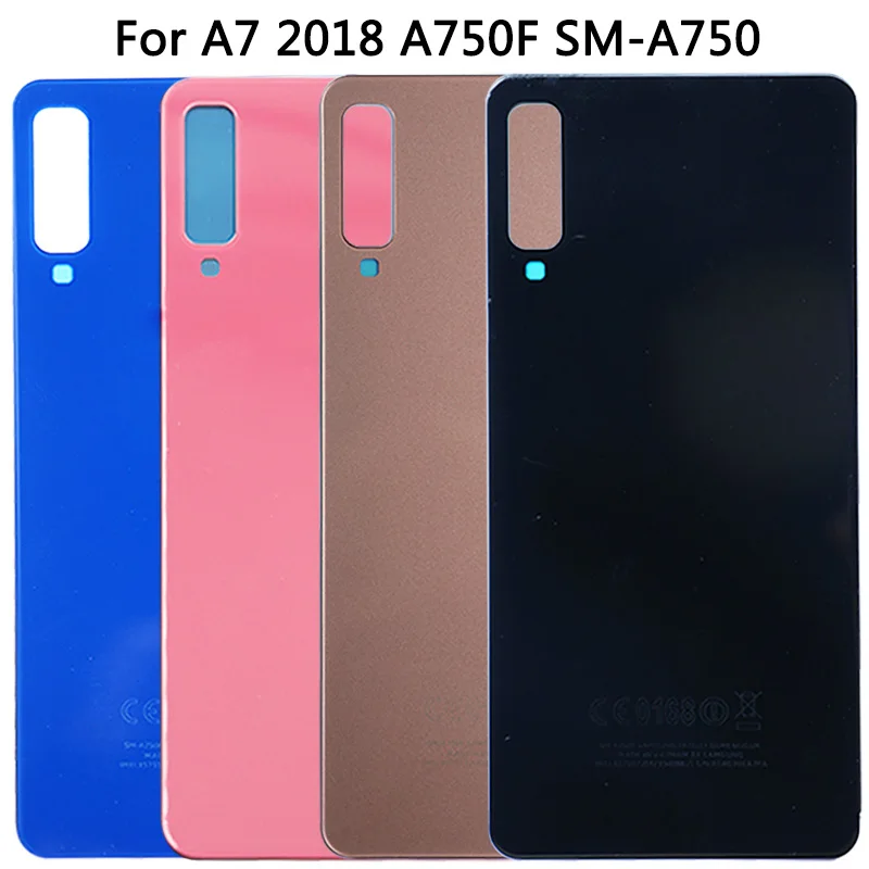 Samsung Galaxy A7 2018 A750 Atgal Baterijos Dangtelis + Artimųjų Rėmas +Sim Kortelę Atveju, Pakeitimo Naujos A750 Pilnas Korpusas Baterijos Dangtelis