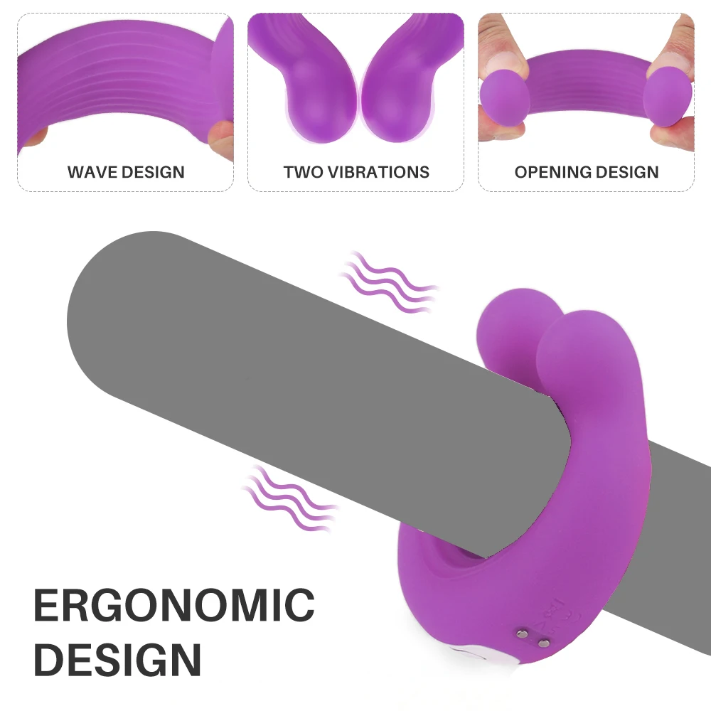 Vibruojantis Varpos Erekcijos Žiedas Atidėti Ejakuliacija-Sperma Fiksavimo Žiedą Silikono Gaidys Žiedai Sekso Produktai Vyrų Dvivietis Vadovas Vibracija
