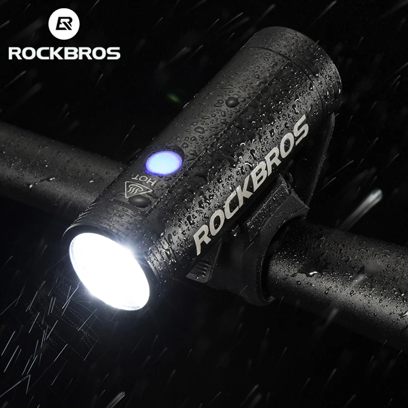 ROCKBROS 400LM Dviračių Priekinių žibintų Rainproof USB Įkrovimo Dviračio Šviesos Dviračių Žibintų LED 2000mAh Žibintuvėlis MTB Dviračio Lempa