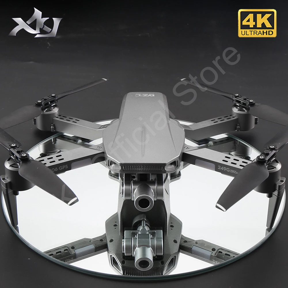 XKJ 2021 L106 Pro GPS Drone 4K HD Kamera, Anti-Shake Savarankiškai Stabilizavimo 3-Ašis Gimbal Profesinės aerofotografija Quadcopter