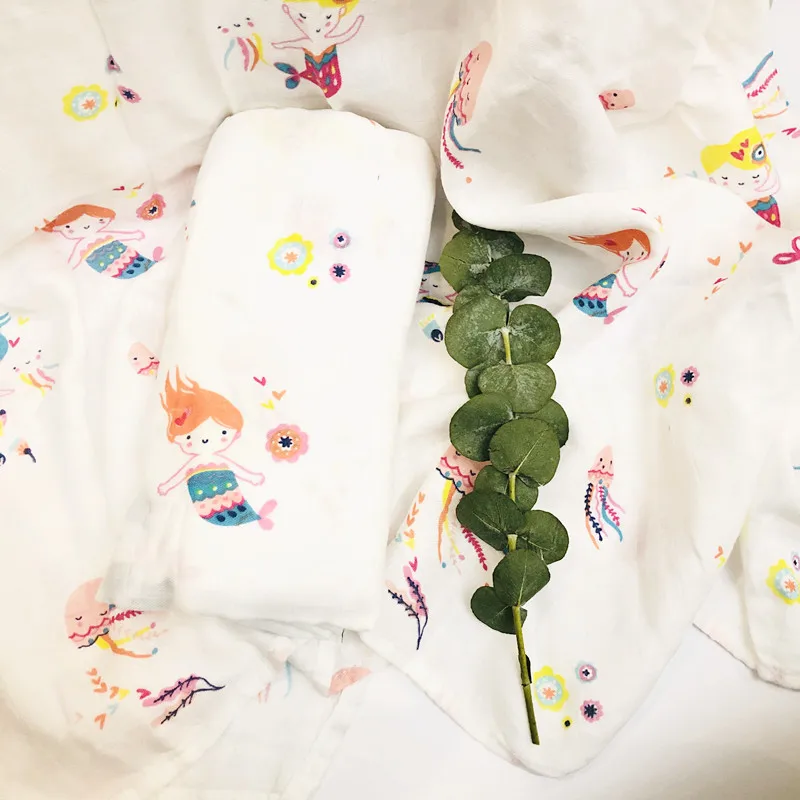 Planas Muslino antklodės kūdikių muslino antklodė suvystyti bambuko medvilnės Naujagimiui Vonia Rankšluostį Suvystyti Antklodės MultiFunctions Baby Wrap