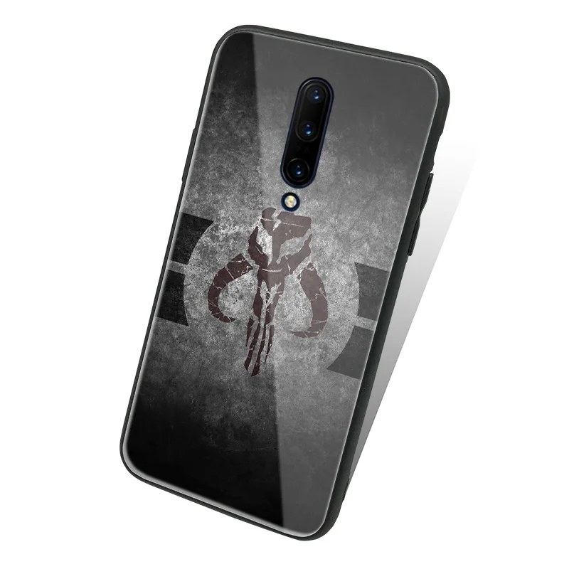 Į Mandalorian tv šou TPU minkšto silikono grūdintas stiklas telefono padengti shell sklandžiai coque Už OnePlus 6 6T 7 7T 8 Pro