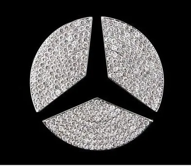 Automobilių Diamond Vairas Emblema 3D kalnų krištolas Logotipo Lipdukas, Skirtas Mercede Benz A/B/C/E/GLA/CLA/GLC/GLK/GLE Serija