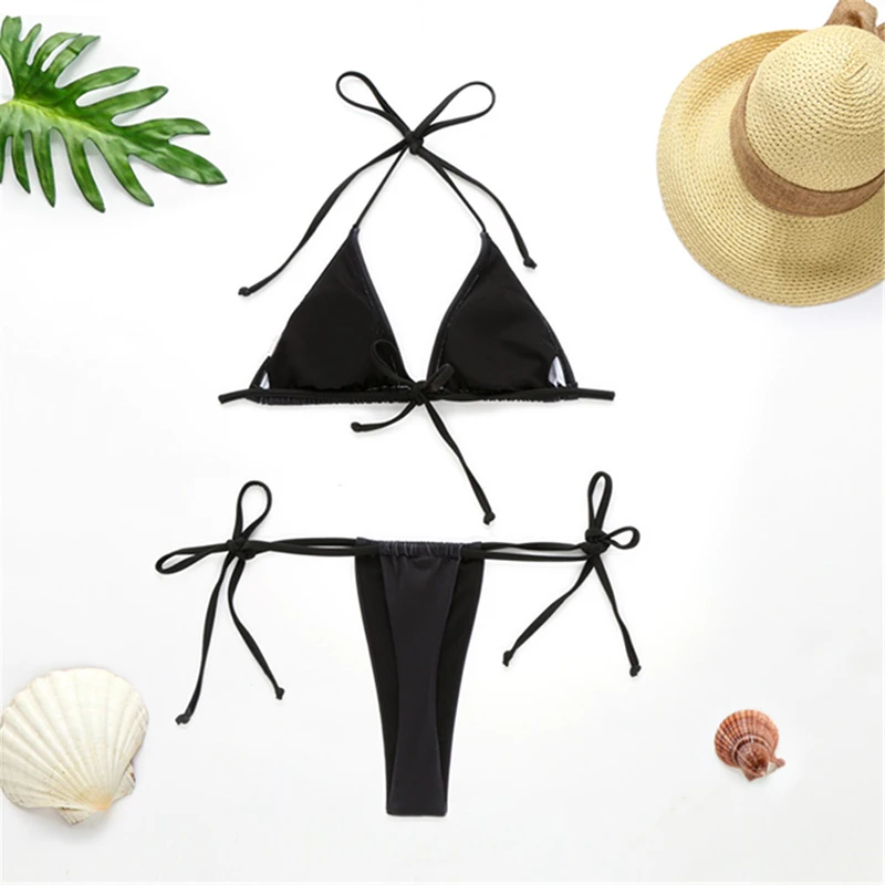 2020 Metų Vasaros Moterų Sexy Black Daisy Bikini Nustatyti Maudymosi Kostiumėlį Ponios Mados Aukštos Elastinga Maudymosi Kostiumėlis Su Krūtinės Taurė