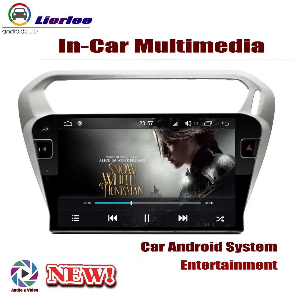 Už Citroen C-Elysee 2012-2019 Automobilių Android Grotuvas DVD GPS Navigacijos Sistemą, HD Ekranas, Radijas Stereo Integruota Multimedijos
