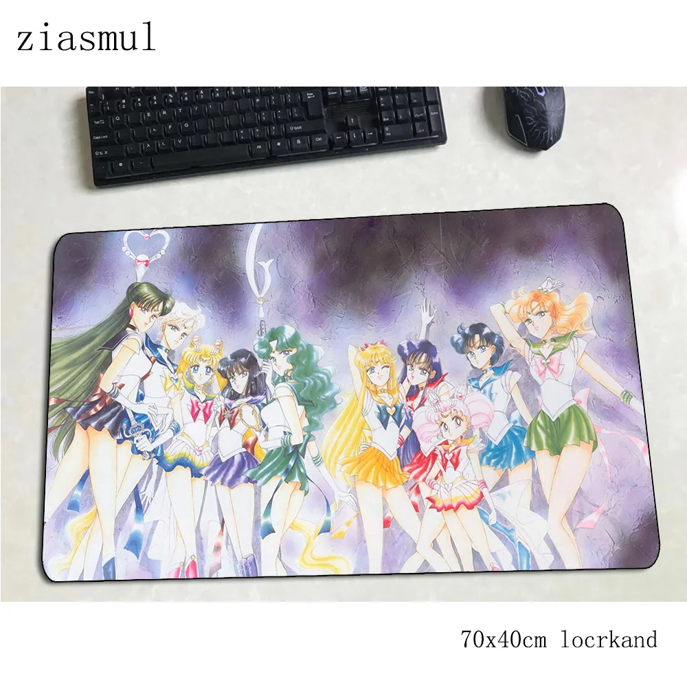 Sailor moon pelės mygtukai žaidėjus 700x400x3mm žaidimų kilimėlis xl notbook stalas kilimėlis 3d padmouse games pc gamer kilimėliai gamepad