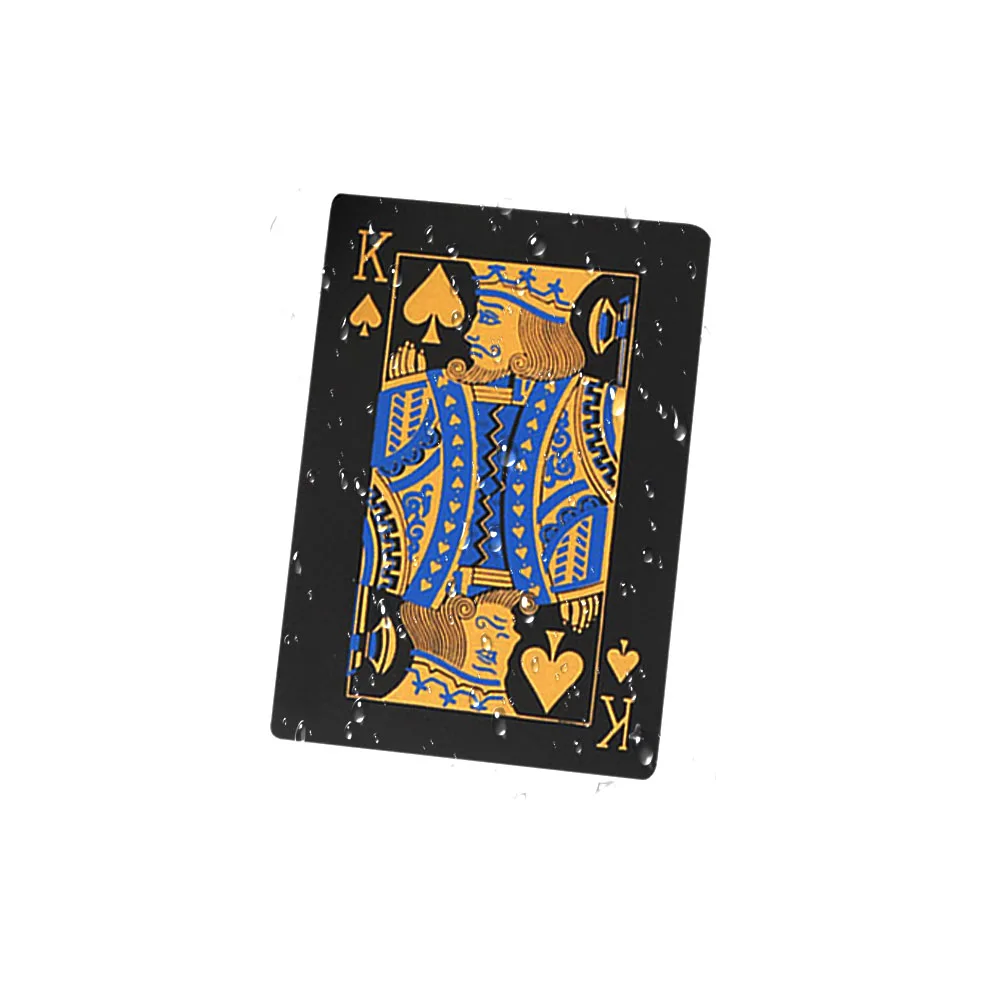 Kokybės Vandeniui PVC Plastiko Kortų Rinkinys Tendencija Denio Poker Classic Magija Gudrybės Priemone Pure Black Magic Box-supakuotas