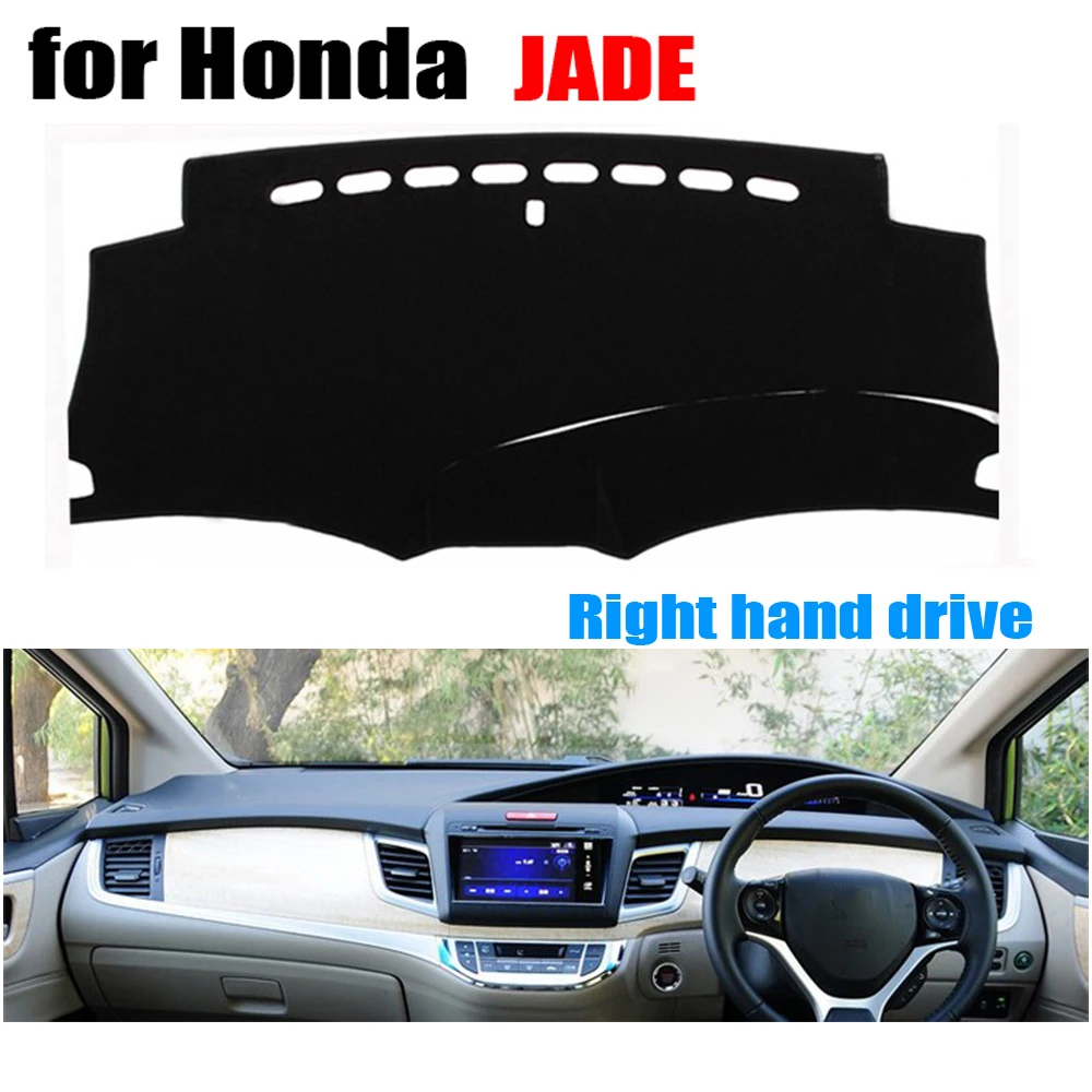 RKAC Automobilio prietaisų skydelio apima Honda Jade visus metus Dešinėje diskai prietaisų skydelio kilimėlis trinkelėmis dashmat automobilių stikcers priedai