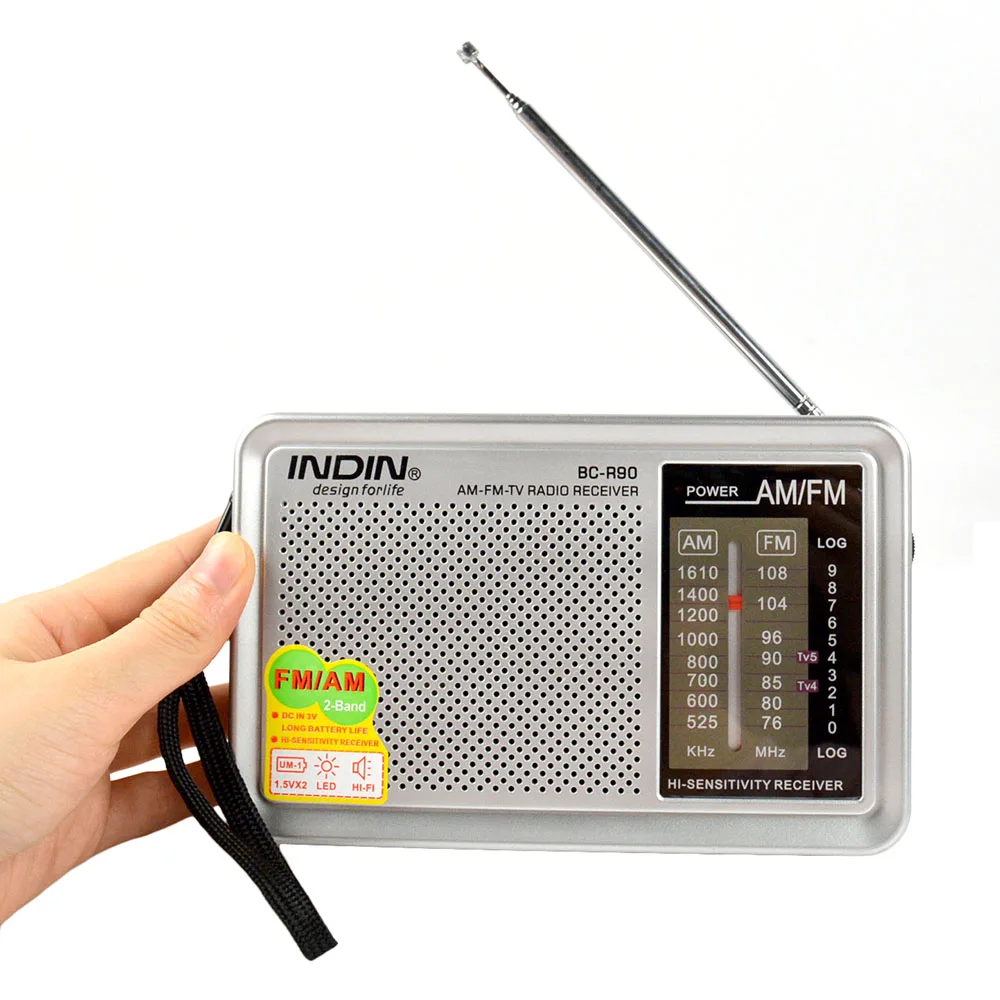 Nešiojamų AM FM Radijo Retro Vintage Pastatytas Garsiakalbis Kišenėje Multi-purpose Pasaulio Imtuvas R90 Vyresnio amžiaus Aukštos Kokybės Radyo Naujas