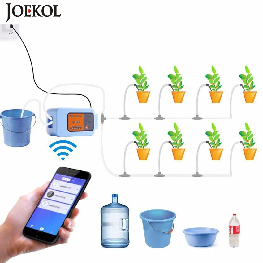 WiFi, Smart Phone Remote Control Automatinė Sodo Laistymo Vandens Laikmatis Protingas Gėlių Laistymo Namų, Sodo Laistymo Sistemos