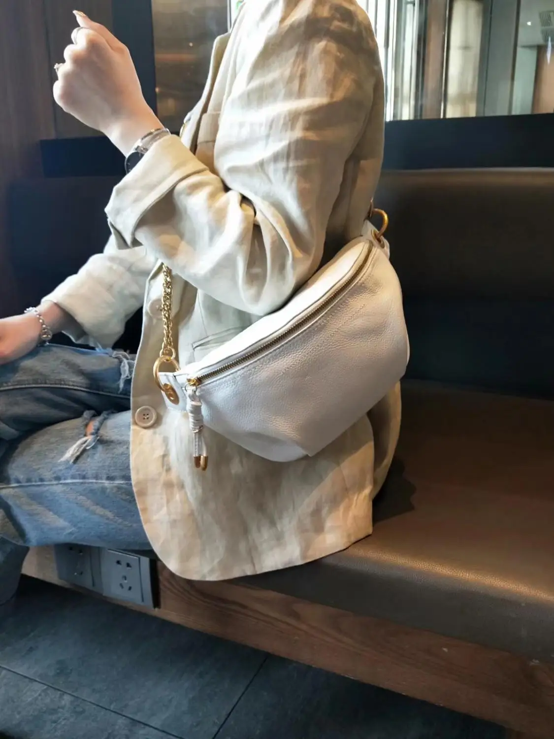 Assel Maišą Mados stiliaus moteris krepšiai natūralios odos fanny paketus, skirtus sportui, lauko kelionės krepšys ponios, mergaitės juosmens krepšys